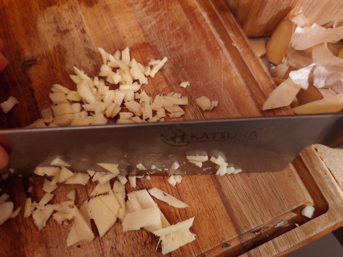 Ginger chopped fine