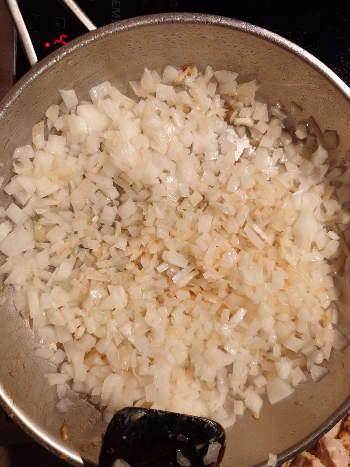 The dice tipped into the pan