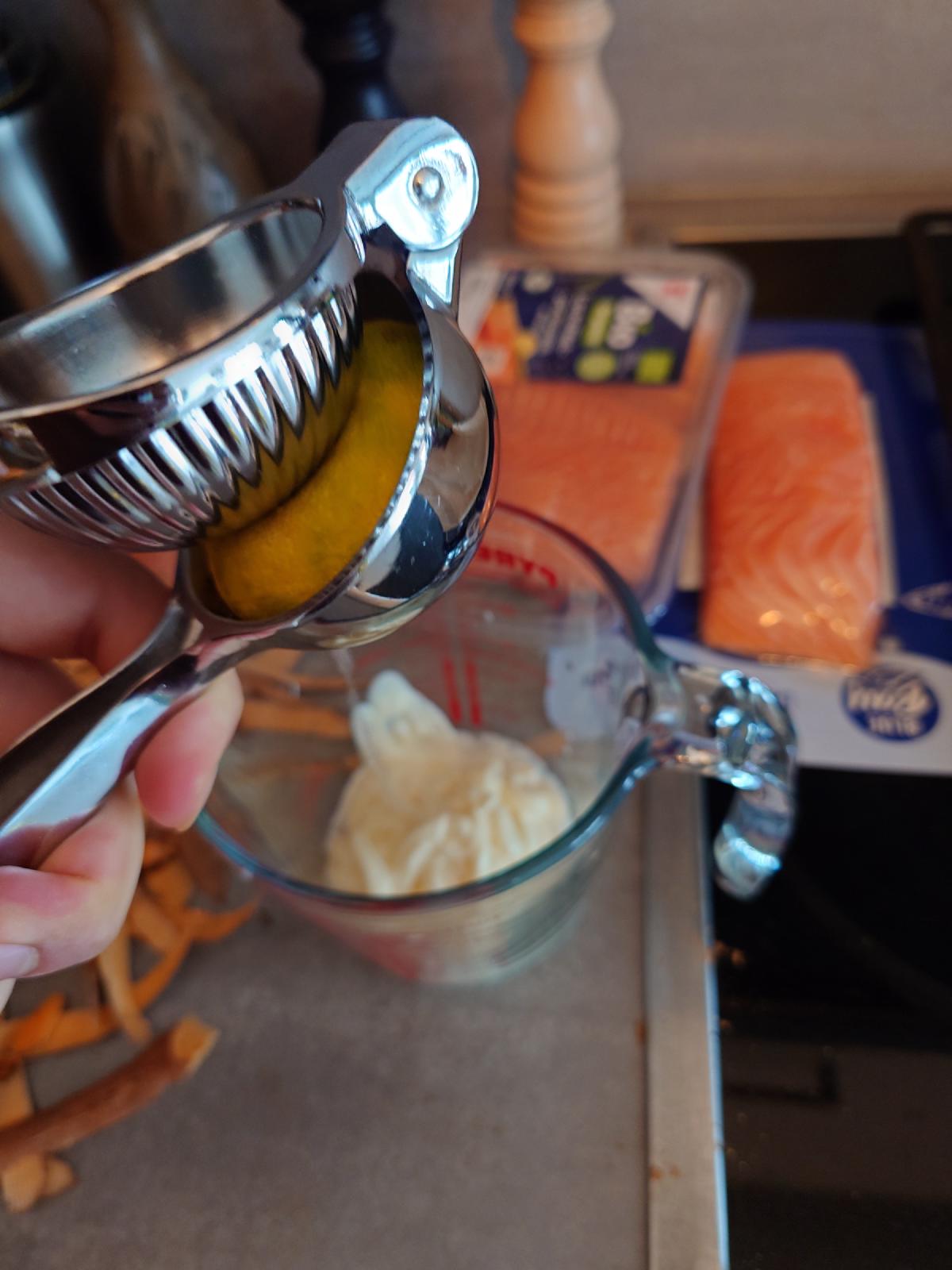 Lemon juiced in