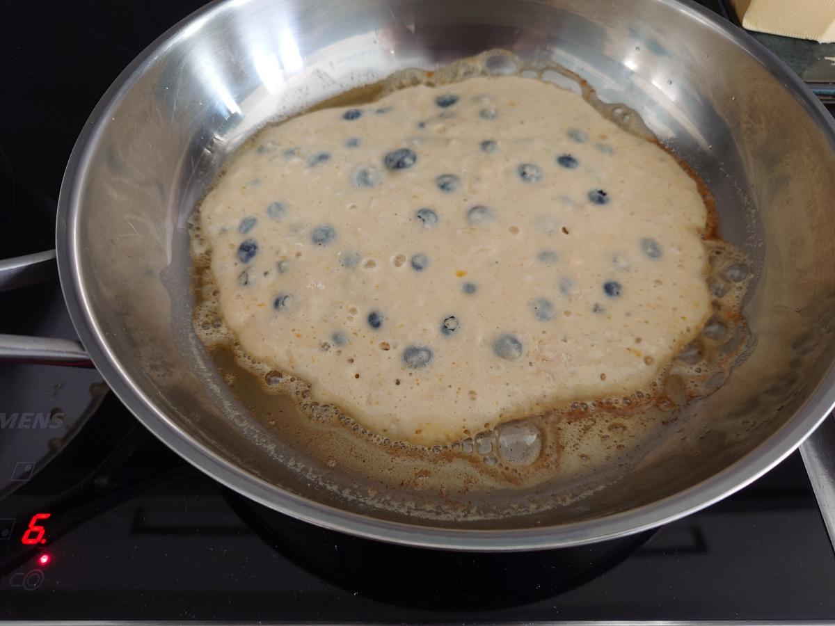 Edges setting into the butter, the middle still glossy