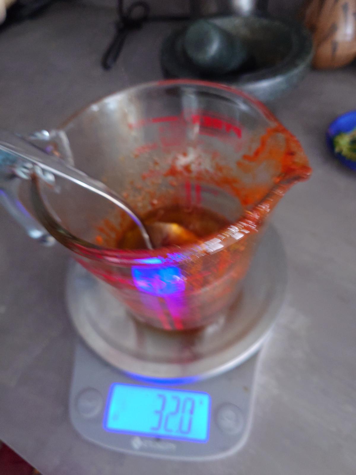 Red wine vinegar added